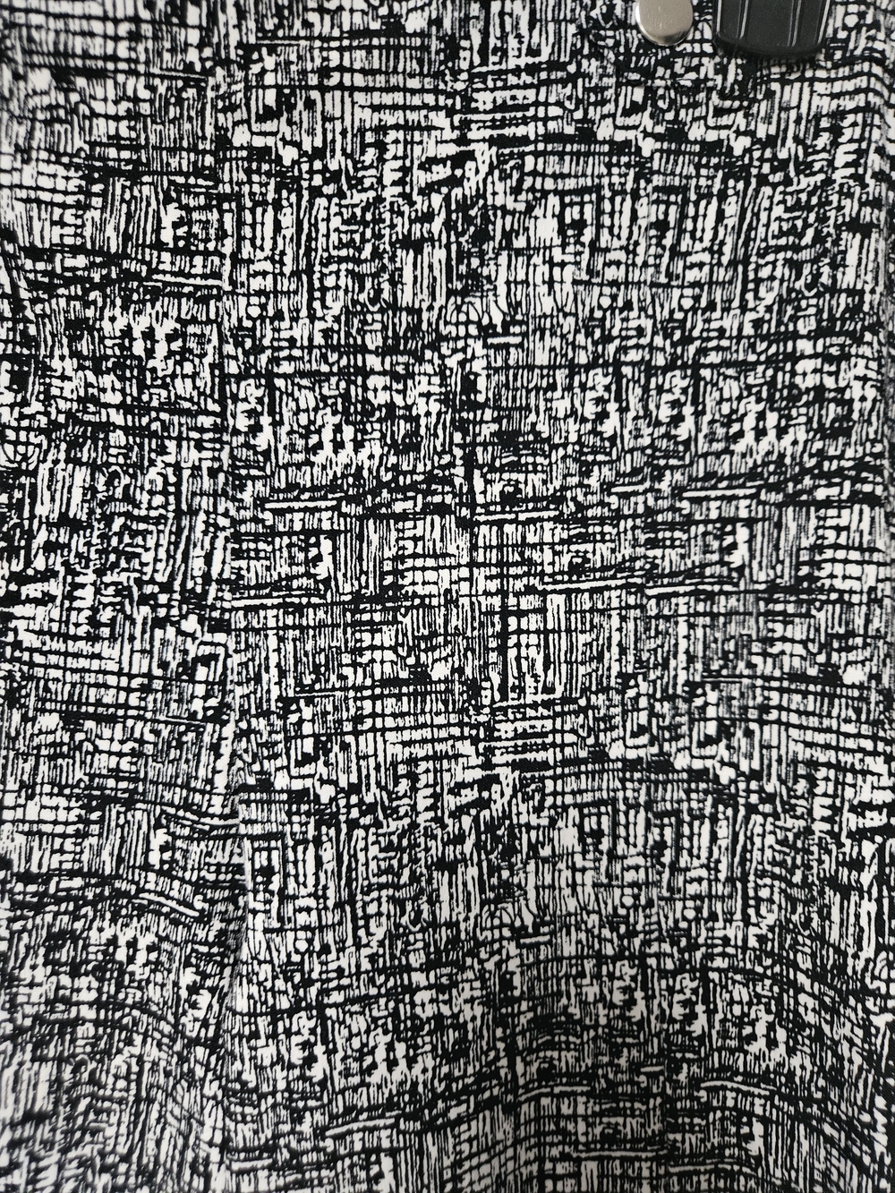 89th & Madison Black and White Patterned Pants - Picture 2 of 4